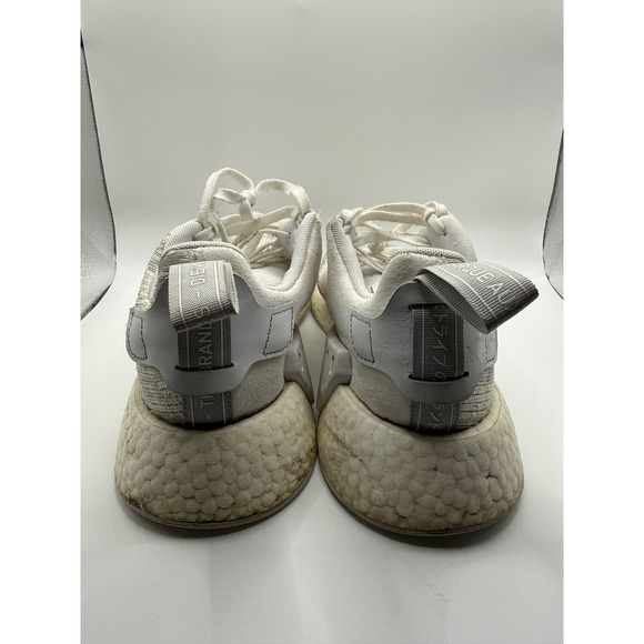 Adidas NMD R2 White Grey Knit Boost Sneakers Women US 8.5 EU 40